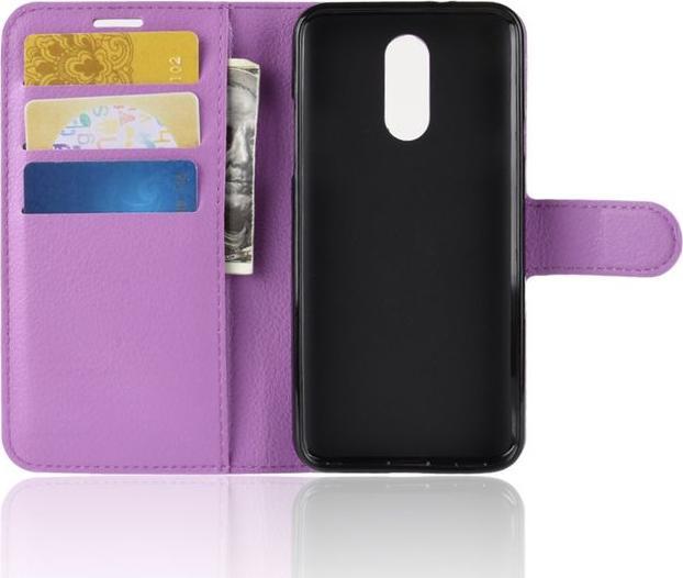 Produktbild MU Classic Litchi Leder Bookcover Series (LG Q7+, LG Q7)