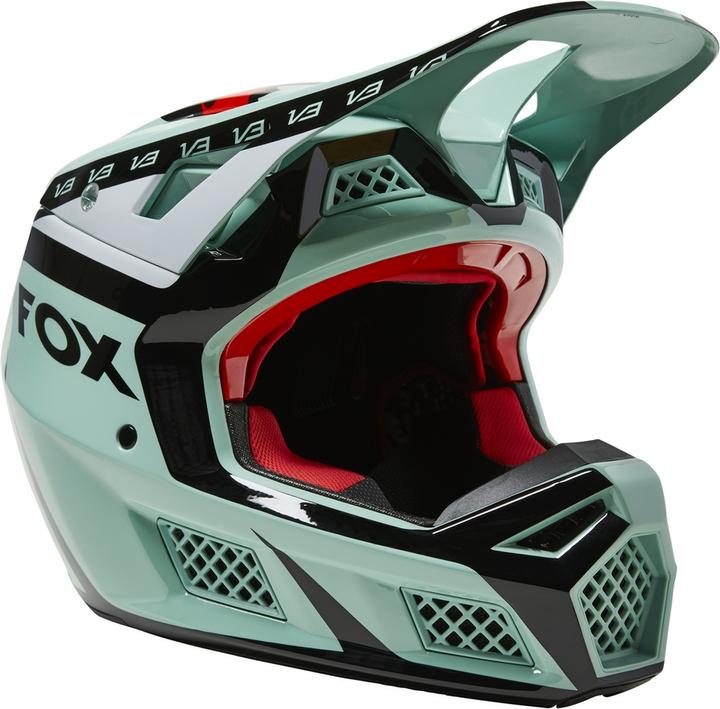 Fox Helmet 22 V3 Rs Dvide, Ece Blue L (59 - 60 cm)