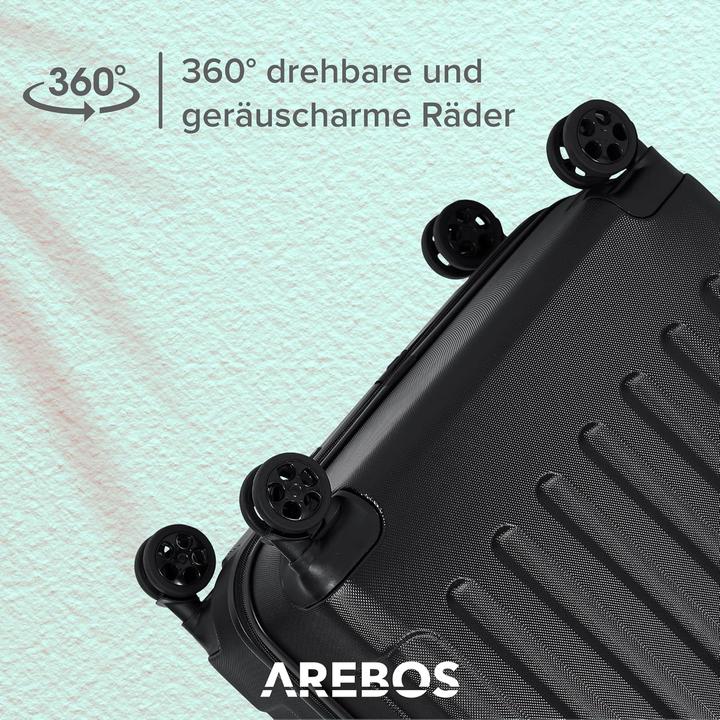Image du produit Arebos Valise de voyage (94 l, Bagage à main (jusqu'à 50l), M (50 - 90l), L (90 - 115l), XL (à partir de 115l))