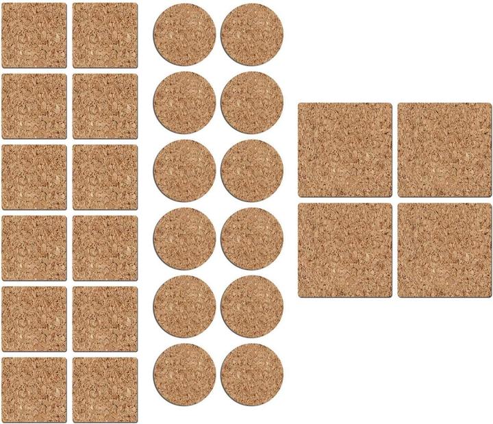 Kinzo Skid pads cork 28pc 3as (Felt gliders, 28 Piece)