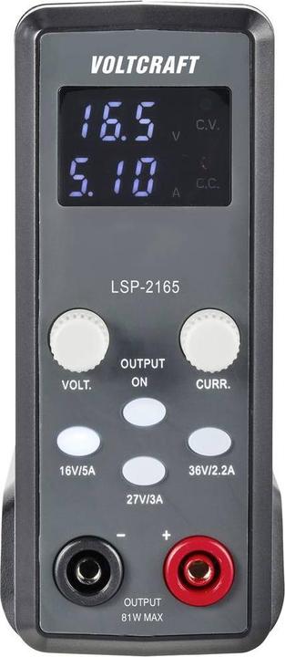 Actual product image Voltcraft LSP-2165 19 inch laboratory power supply, adjustable 0.1 - 36 V/DC 0.01 - 5A 80W slim design