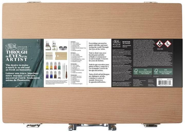 Actual product image Winsor & Newton Oil colour Oil Winton wooden box 8 x 37 ml (Multicoloured)