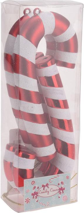 Produktbild Weihnachtshänger Zuckerstange Rot 17cm, 4 Stk. (4 -teilig)