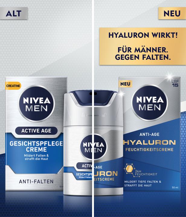 Produktbild NIVEA MEN Anti-Age Hyaluron (50 ml, 24h Creme, SPF 15)