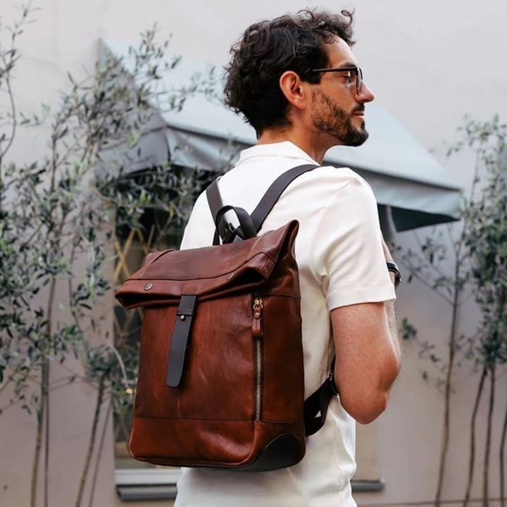Image du produit Only-Bags.Store Sac à dos Roll-Top en cuir