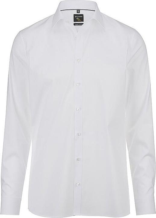 Olymp Hemd Super Slim No.6 weiss 1/1, Gr.46 (46)