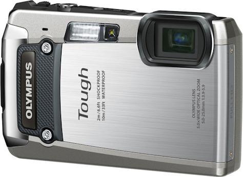 Olympus Tough TG-820, 12MP, 3D, 5x Zoom, Wasserfest, Silber (1/2,3'')