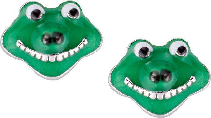 Amen Junior Frog Ohrstecker (Silber 925, Emaille)