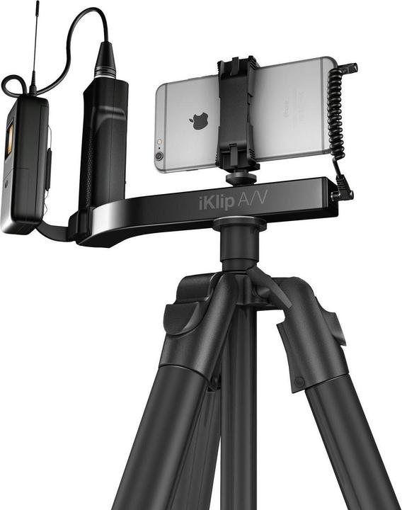 Image du produit IK Multimedia Support pour trépied de téléphone portable IP-IKLIP (Trépied Support de smartphone)
