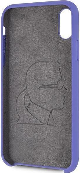 Immagine prodotto Karl Lagerfeld case for iPhone X / XS KLHCPXSLVOG hard case purple Silicone (Apple iPhone X, Apple iPhone XS)