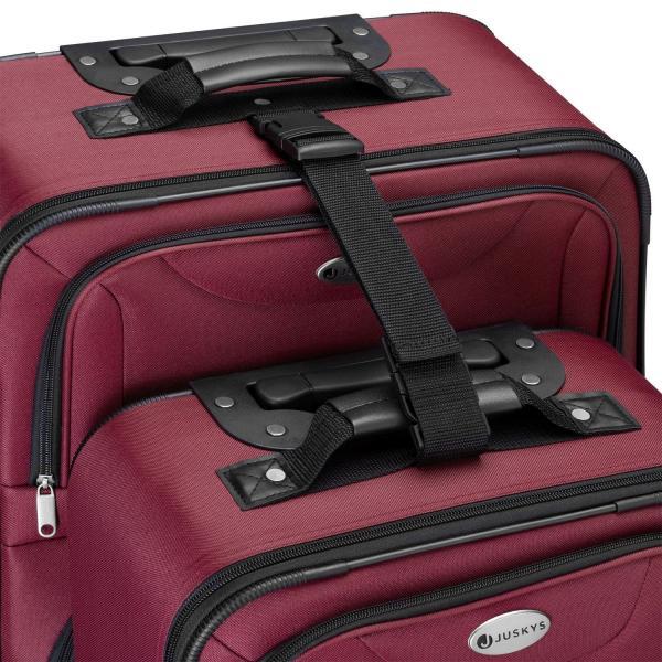 Actual product image Juskys Trolley suitcase set Athens (60 l, M (50 - 90l), L (90 - 115l))