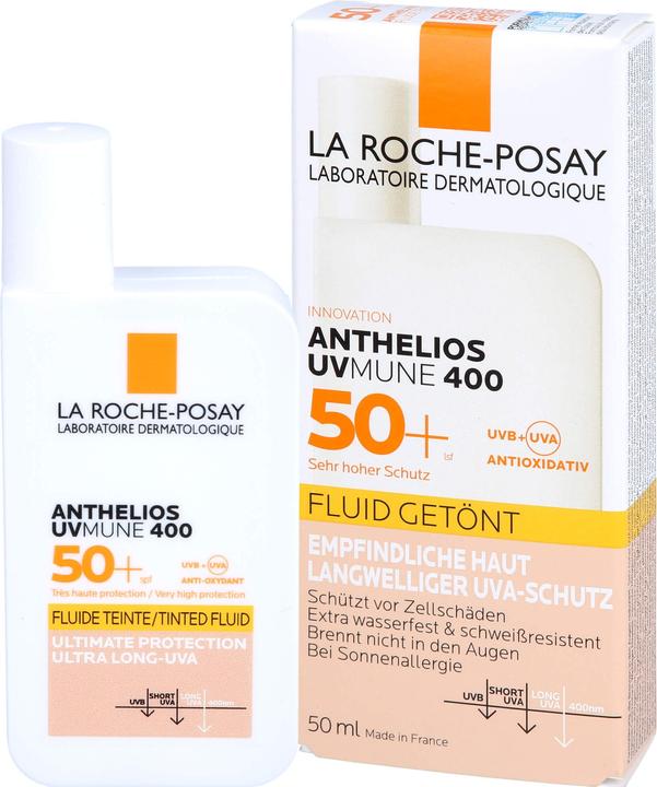 Produktbild La Roche Posay Anthelios Invisible Fluid Getönt (Sonnencreme Gesicht, SPF 50, 50 ml, 75 g)