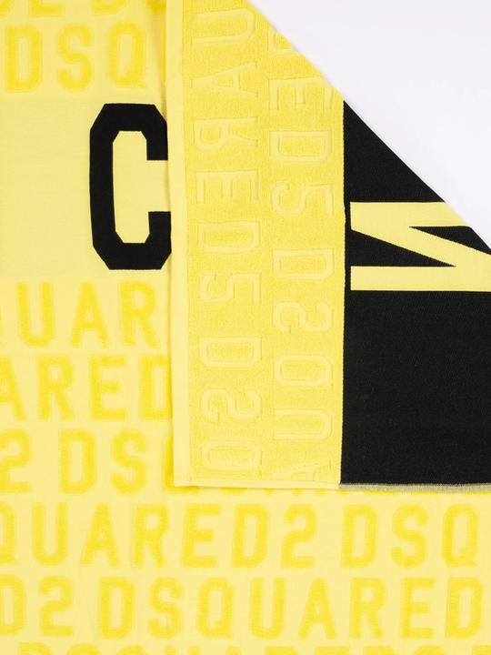 Dsquared2 Asciugamano da bagno giallo