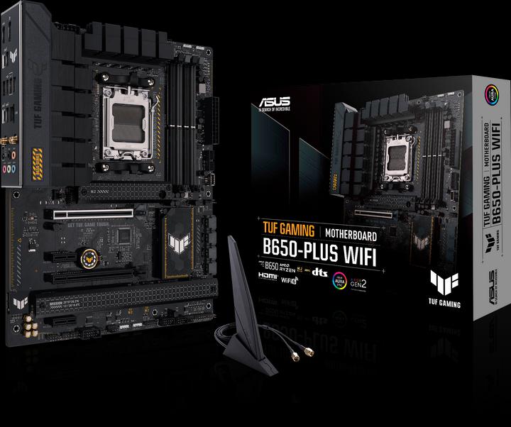 Actual product image ASUS TUF GAMING B650-PLUS WIFI (AM5, AMD B650, ATX)