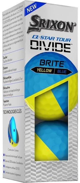 Actual product image Srixon Q-Star T3 Divide yellow-blue