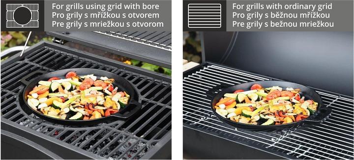 Produktbild Cattara Grillpfanne rund GUSSEISEN (für Grills 13040,13043) (30 cm, Grillpfanne, Gusseisen)