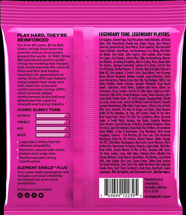 Nährwerte und Zutaten Ernie Ball Slinky RPS (6 x, E-Gitarre, 0.04")