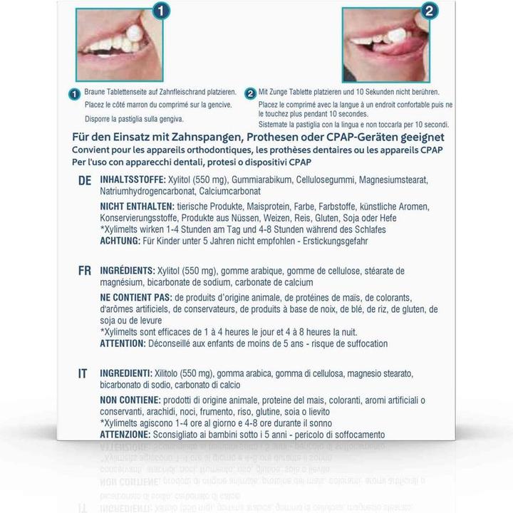 Image du produit Oscimed Sa pastilles adhérentes pour la bouche sèche natures sans menthe (40 x, 186 ml, 50 g)