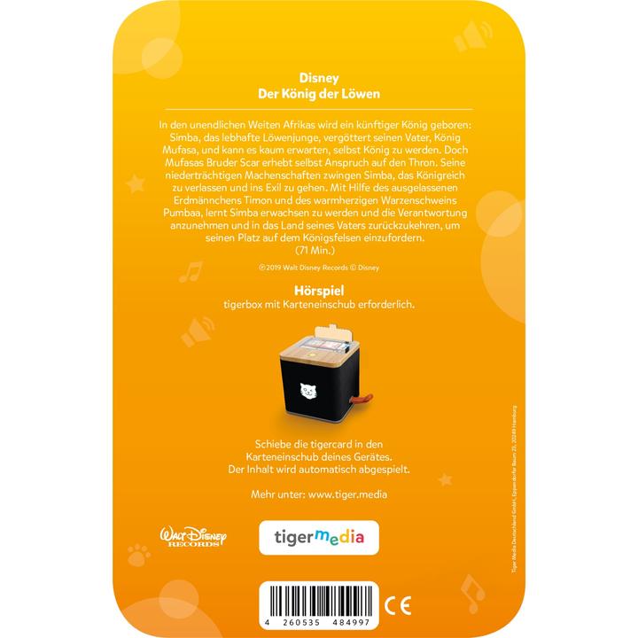 Immagine prodotto Tigermedia tigercard - Disney - Il Re Leone
