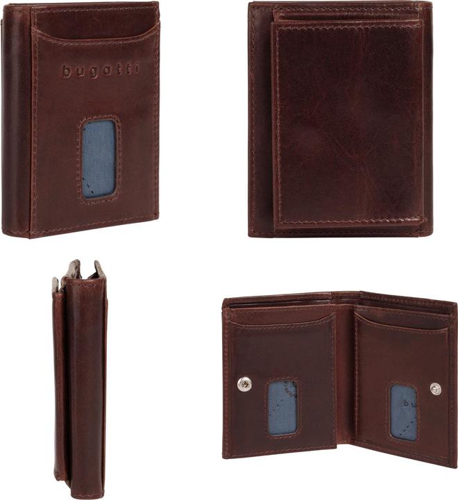 Produktbild Bugatti Secure Slim - RFID Kreditkartenhalter mit Wiener Münzfach Romano