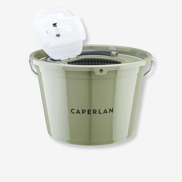 Caperlan Seau pour appâts naturels 17 litres (25 cm)