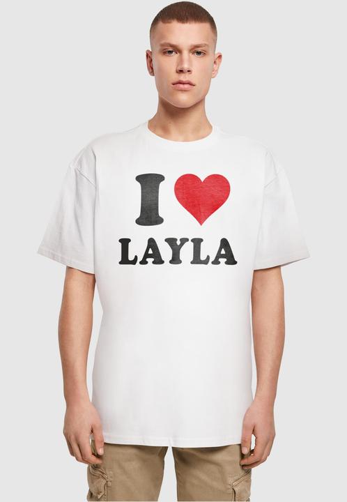 Produktbild Merchcode I Love Layla Oversize Tee - 111637 (M)
