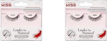 Actual product image KISS Lashes - Looks So Natural Iconic (Artificial eyelashes)