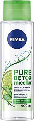 Actual product image NIVEA Pure Detox Micellar Mild Hair Shampoo 400ml (400 ml, Liquid shampoo)