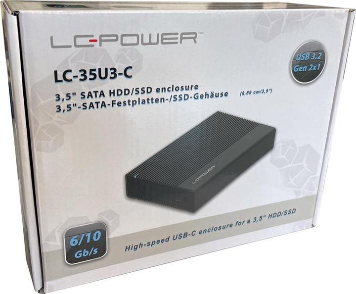 Image du produit LC-Power LC-25U3-C Boîtier pour disque dur / SSD Noir 2.5 (2.5")