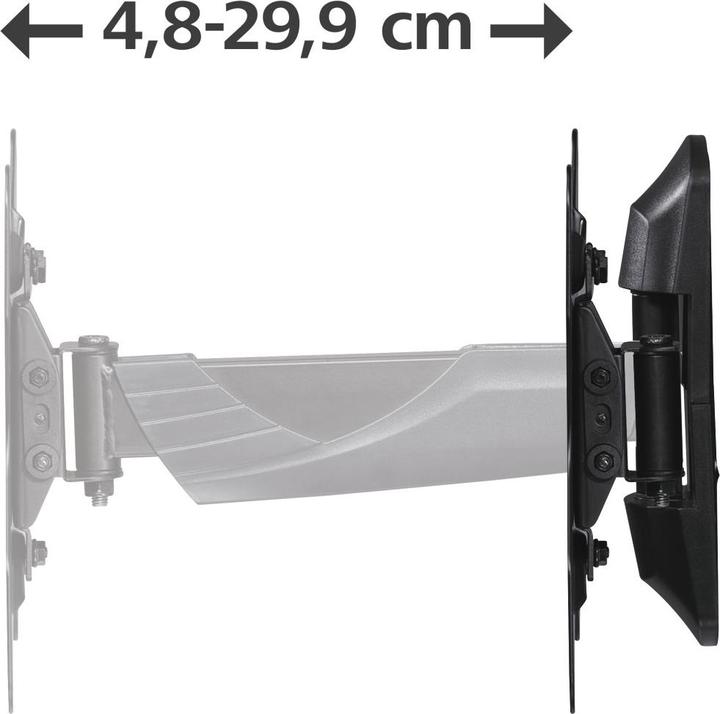 Image du produit Hama Support TV mural, inclinable et pivotant, 122 cm (48") jusqu'à 35 kg (Mur, 48", 35 kg)