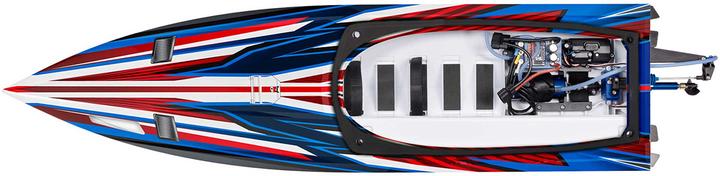 Produktbild Traxxas BOAT SPARTAN SR 1037mm 1:10 EP RTR RED TQi 2.4GHz OHNE LadegerÃ¤t und OHNE Akku