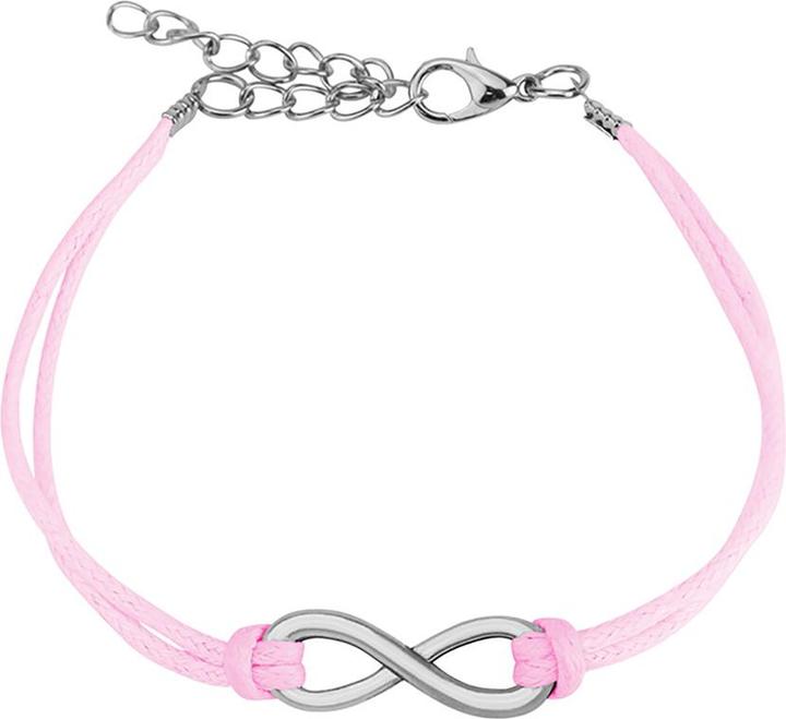 Star Piercing Kunstlederarmband pink Unendlich (Kunstleder, ohne Messing)