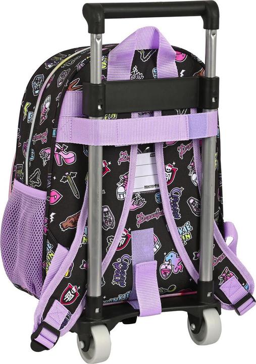 Actual product image Monster High School rucksack with wheels Creep Black 28 x 34 x 10 cm