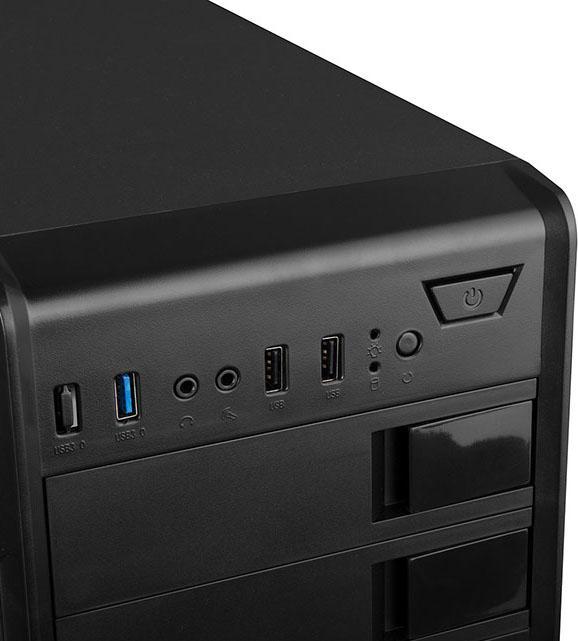 Actual product image Logic K2 Computer Case Midi Tower Black (ATX)