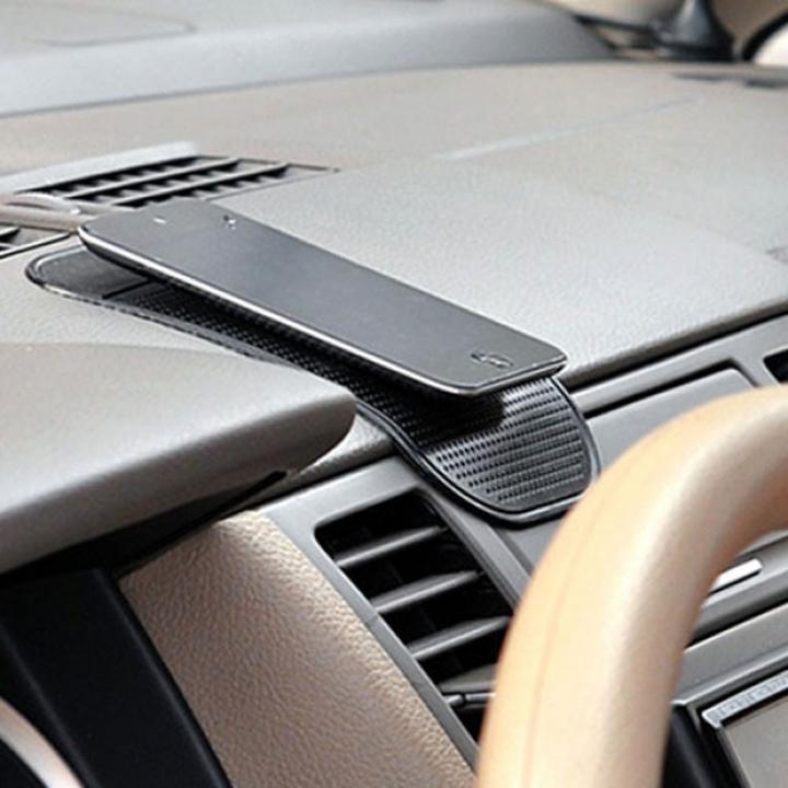 Produktbild BigBuy AUTO-HALTER Unterlage ANTI-RUTSCH PAD für Smartphone Handy etc. SCHWARZ