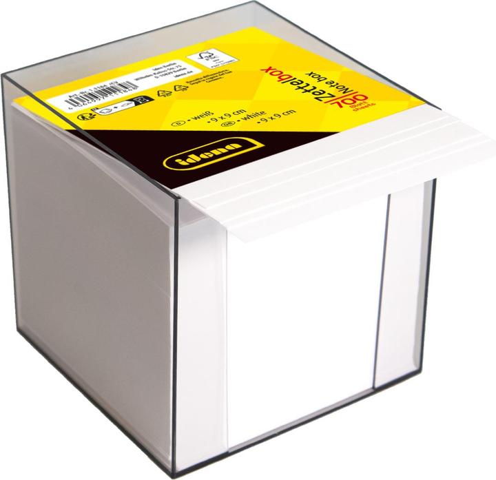 Produktbild Idena Zettelbox weiss 9x9x8cm 700 Blatt (9 x 9 x 8 cm)