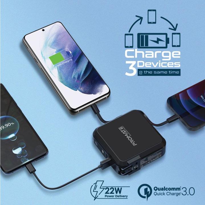 Produktbild ProMate PowerPack-PD20+ Powerbank 15000mAh (15000 mAh, 65 W)