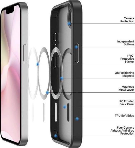 Produktbild Dux Ducis iPhone SE (2025) Compatible with MagSafe Case - Black (Apple iPhone 16e)