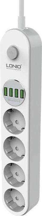 Produktbild Ldnio Steckdosenleiste (4 x, USB-A, CEE 7/3, 2 m)