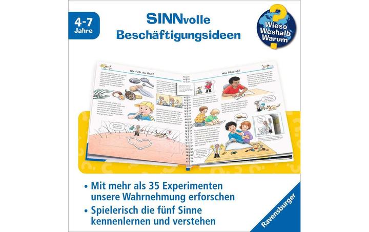 Actual product image Ravensburger Wieso? Weshalb? Warum?, Band 31: Experimentieren mit allen Sinnen (German, Angela Weinhold, 2025)