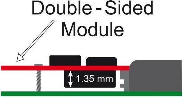 Actual product image Delock M.2 NGFF to mSATA adapter