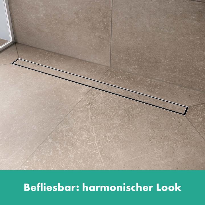 Actual product image hansgrohe HG RainDrain Compact complete shower channel set 800mm (800 mm)
