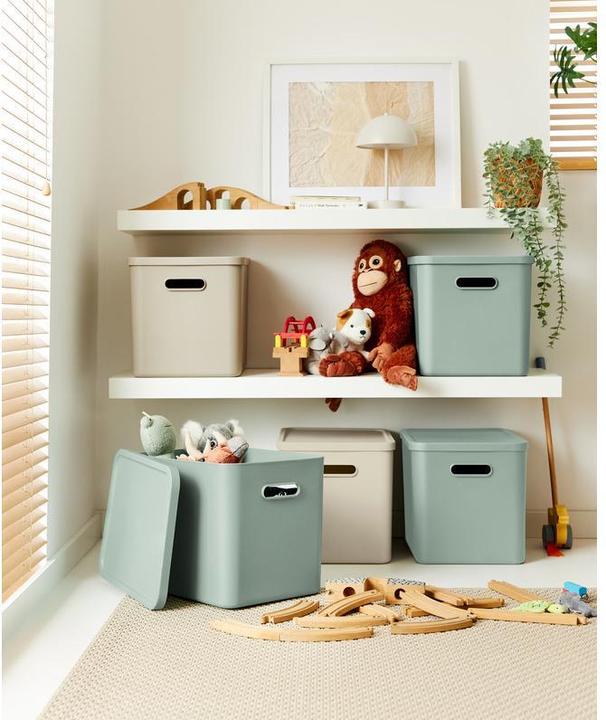 Actual product image Rotho Babydesign Spielzeugbox KAYO L Sage Green