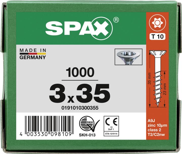 Produktbild Spax Spanplattenschrauben (1000 Schrauben pro Stück)