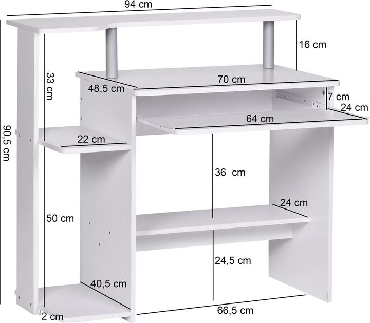 Image du produit FineBuy Alyssa (94 x 48 x 90 cm)