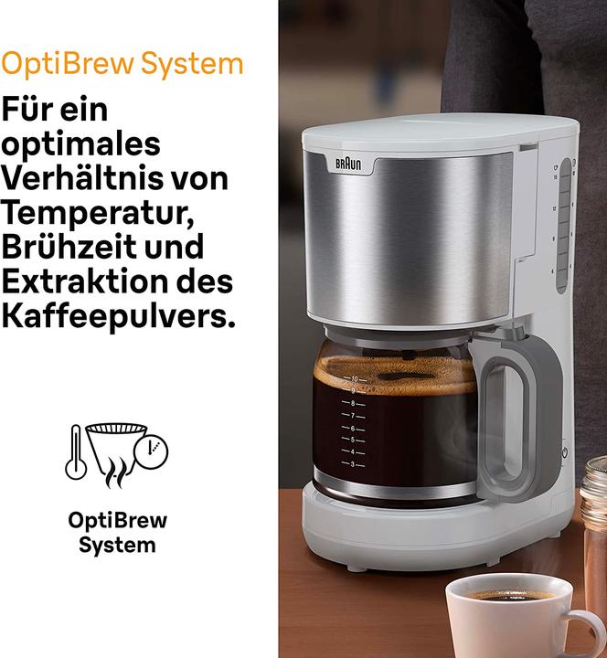 Productafbeelding Braun Koffiezetapparaat KF 1500 WH 10 kopjes