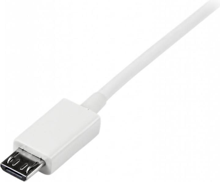 Produktbild StarTech 1m USB 2.0 A auf Micro USB B Kabel - USB A / Micro B Datenkabel / Anschlusskabel - Weiss (1 m, USB 2.0)