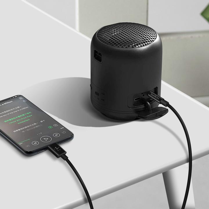Produktbild Belkin RockStar 3,5mm - USB-C Kabel (1.80 m, 3.5mm Klinke (AUX))