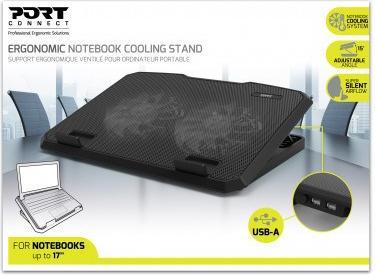 Produktbild Port Designs 901099 Notebook-Kühlpad (17 Zoll) 800 RPM