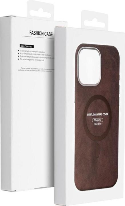 Produktbild OEM Back panel cover GENTLEMAN MAG COVER Case compatible with MagSafe for IPHONE 15 PRO MAX brown (Apple iPhone 15 Pro Max)